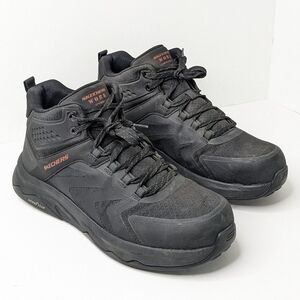 Skechers Men's Speed-Flex Trekker Mid Comp Toe Industrial Shoe – Black-OB